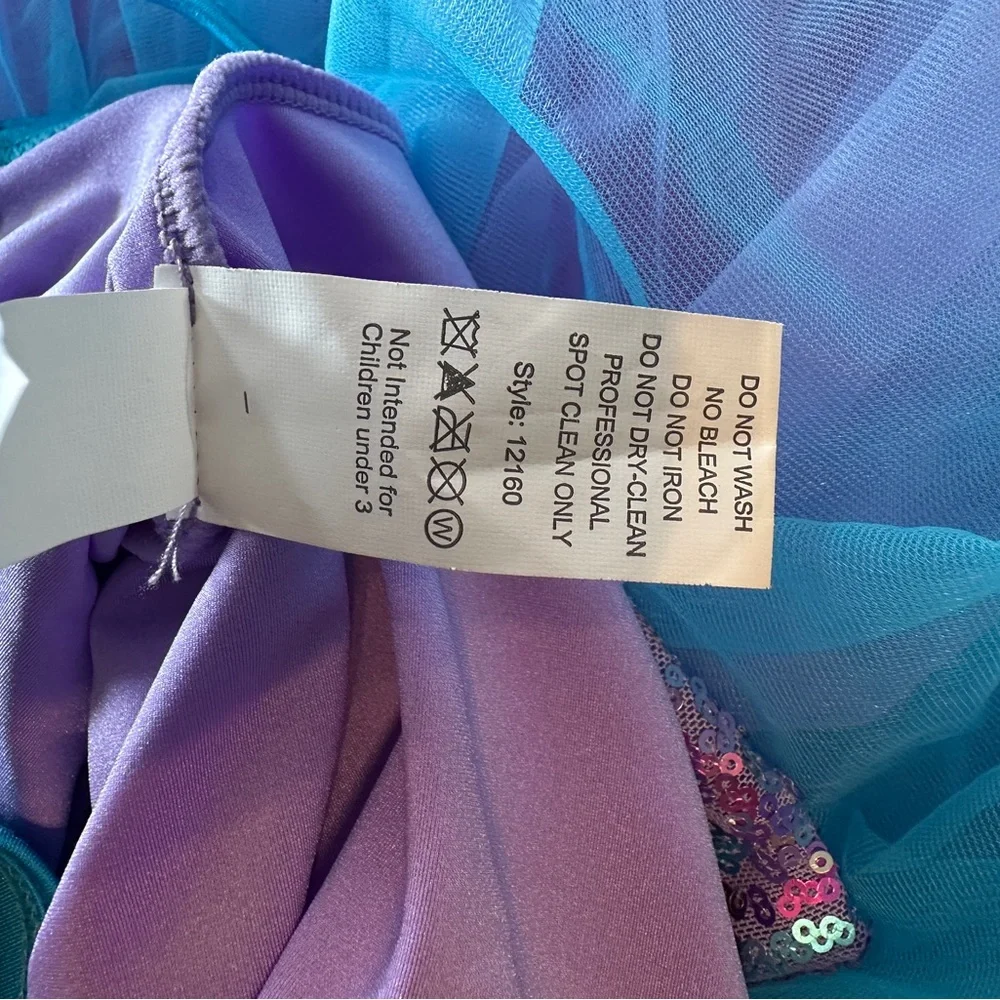 Weissman Shimmering Blue and Purple Kids Dance Costume Size 6